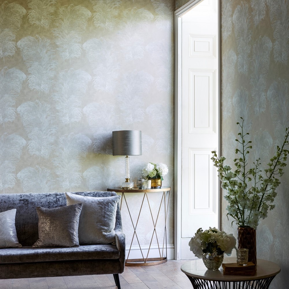 Operetta Wallpaper 111236 by Harlequin in Pebble Beige